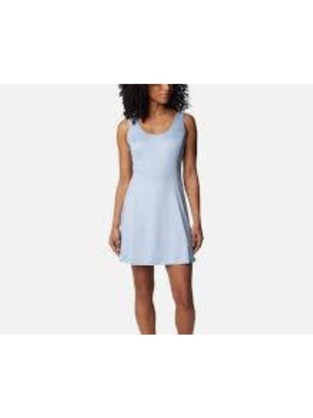 Columbia Boundless Trek Active Dress Women's size M Light Blue Built in Bra NEW
